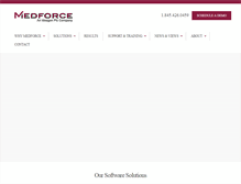 Tablet Screenshot of medforcetech.com